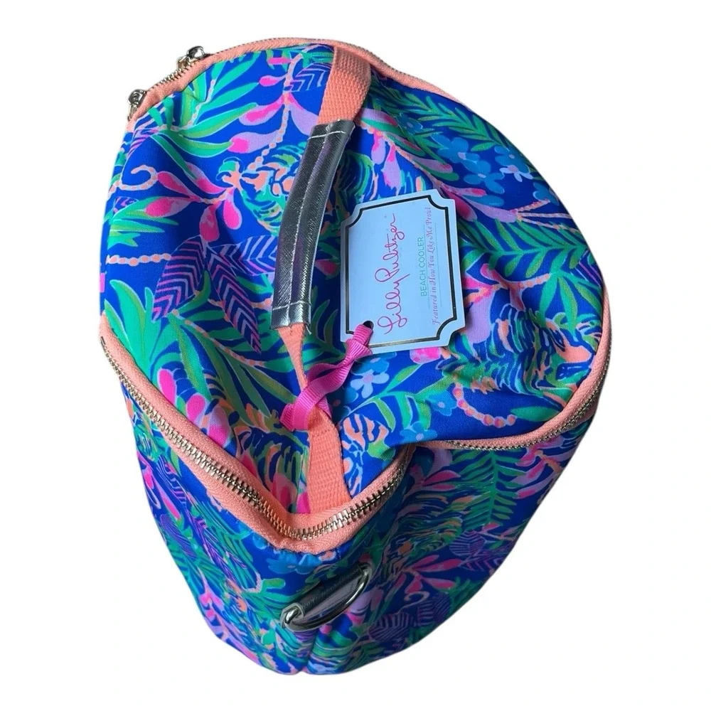 NEW Lilly Pulitzer Insulated Beach Cooler Bag How You Like Me Prowl Tropical